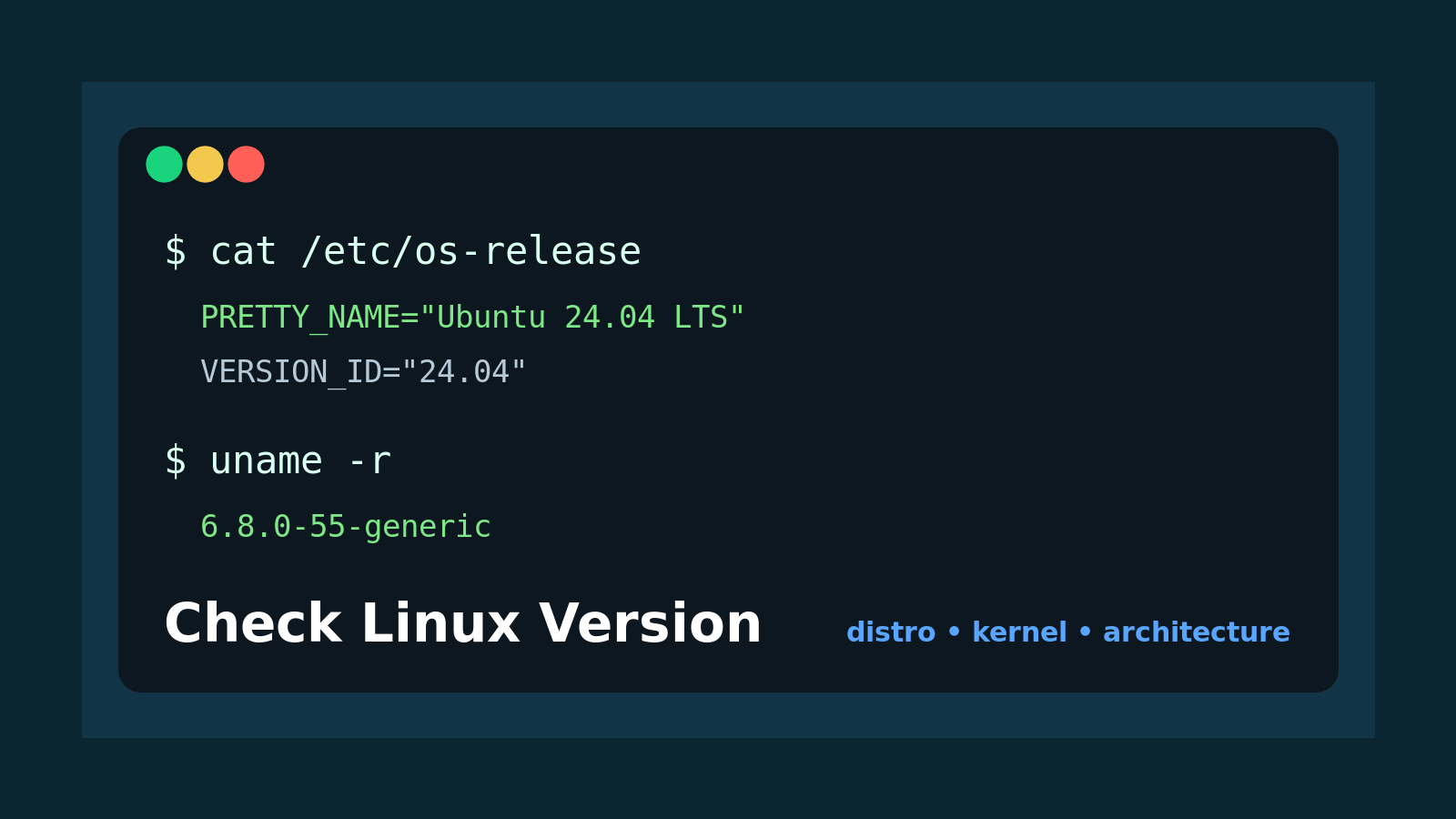 How to Check Linux Version from the Command Line
